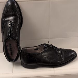 Classic Florsheim Imperial Black Leather Men's Dress Shoes